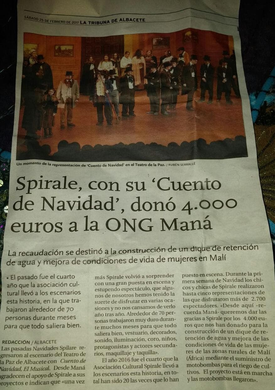 Spirale dona 4.000 euros con su Cuento de Navidad