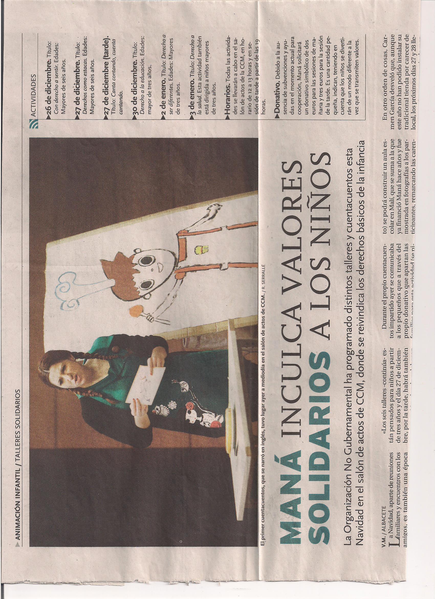 Maná inculca valores solidarios a los niños